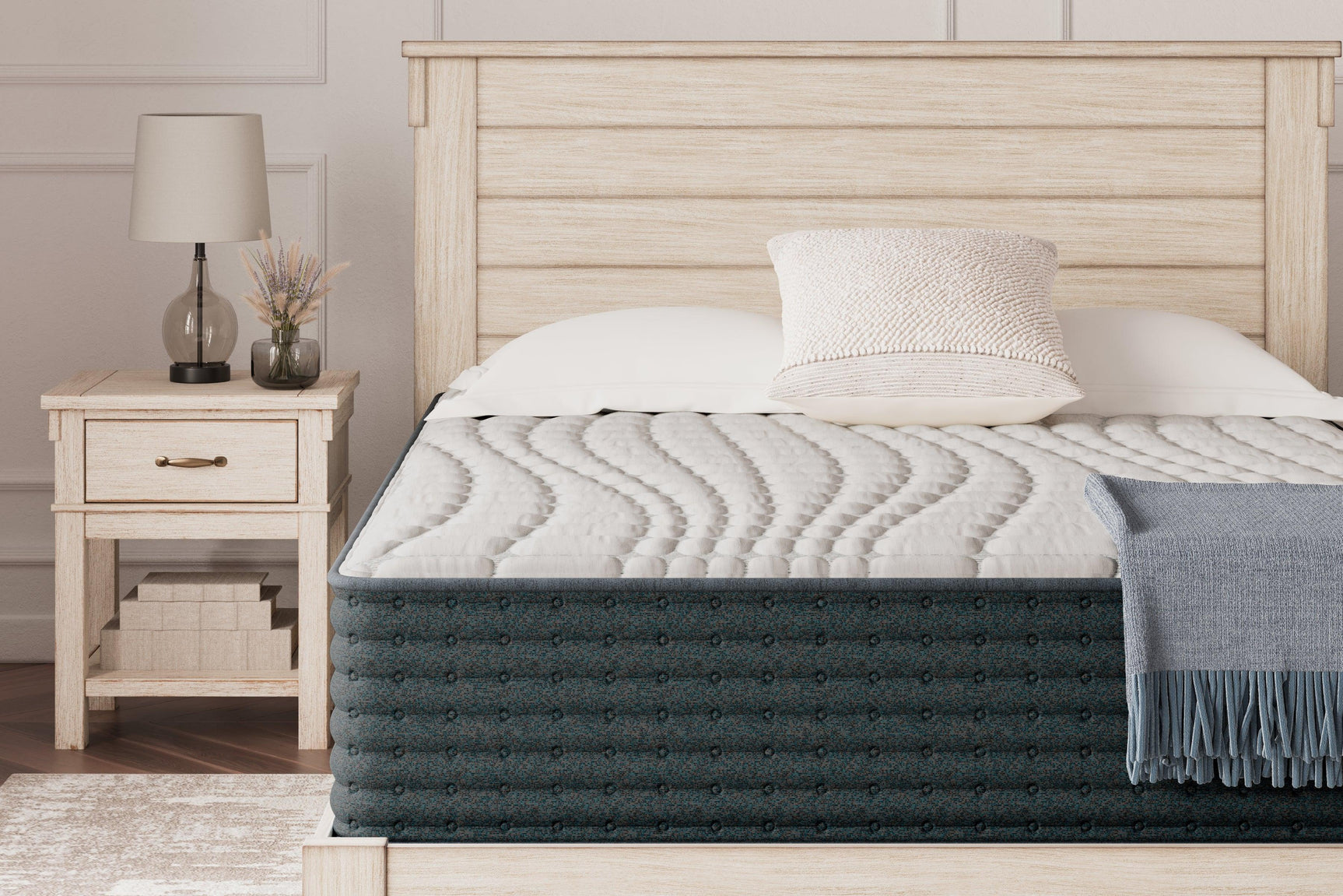 Hybrid 1300 White King Mattress - Ella Furniture