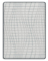 Hybrid 1400 White Queen Mattress side angle showing thickness