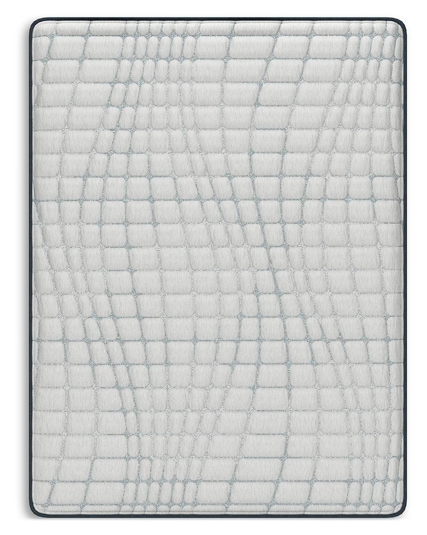 Hybrid 1400 White Queen Mattress side angle showing thickness