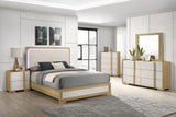 Hyland Eastern King Panel Bed LED Headboard Natural view 12