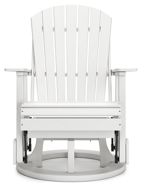 Angled side view highlighting swivel base