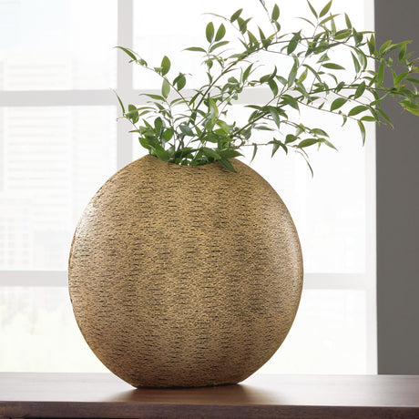 Iansboro Antique Gold Finish Vase from Decor Furniture