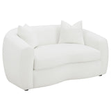 Detailed texture view of sofa upholstery