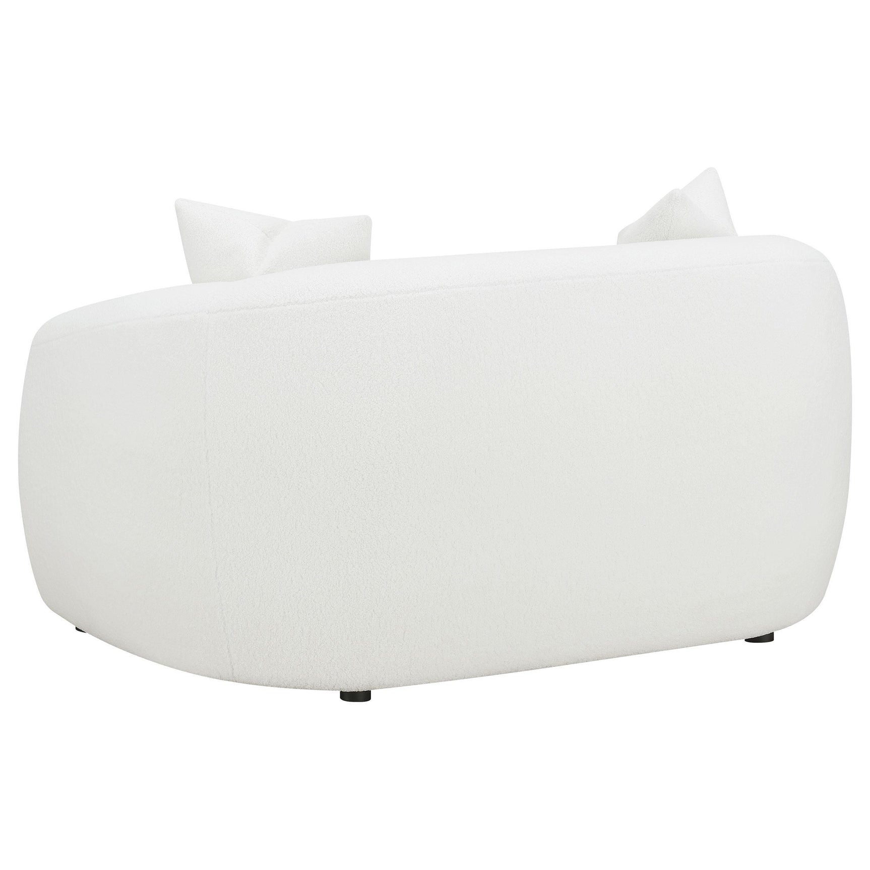 Side angle of sofa showing armrest