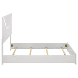 Ives Queen Panel Bed LED Headboard White High Gloss view 6