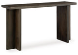 Jalenry Console Sofa Table side view showing T post legs