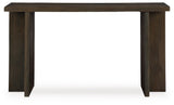 Closeup of Jalenry Console Sofa Table wood texture and finish