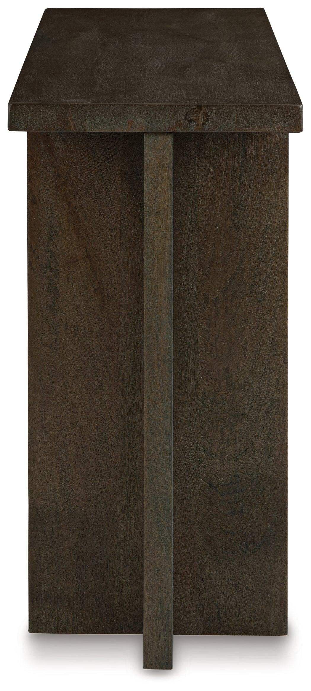 Jalenry Console Sofa Table angled corner view