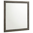 Janine Square Grey Oak Dresser Mirror frontal view