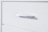 Jarlee White Dresser and Mirror detail view