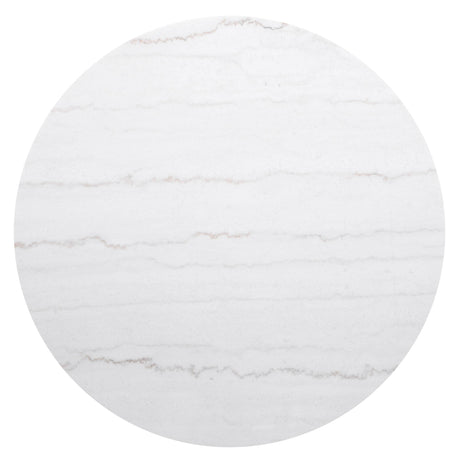 Close-up of marble top on Jason Round coffee table