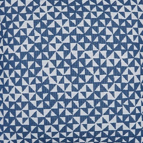 Jaycott Next-Gen Nuvella Blue White Pillow Set of 4 on outdoor seating
