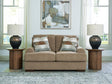 Jayne Park Pecan Chenille Loveseat from Decor Furniture