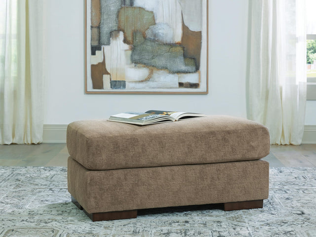 Jayne Park Pecan Chenille Ottoman from Decor Furniture