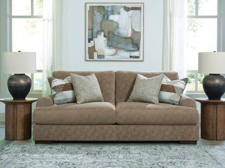Jayne Park Pecan Chenille Sofa from Decor Furniture