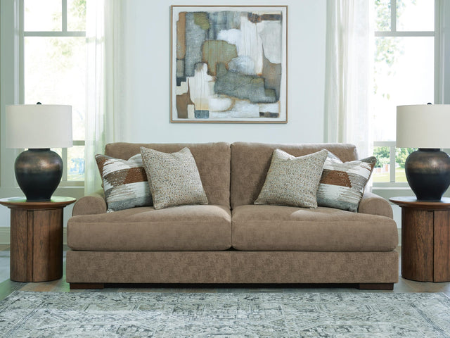 Jayne Park Pecan Chenille Sofa from Decor Furniture