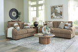 Jayne Pecan Park Sofa and Loveseat from Decor Furniture