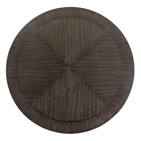 Jeffries dark brown modern solid wood and veneers dining sideboard angled close-up