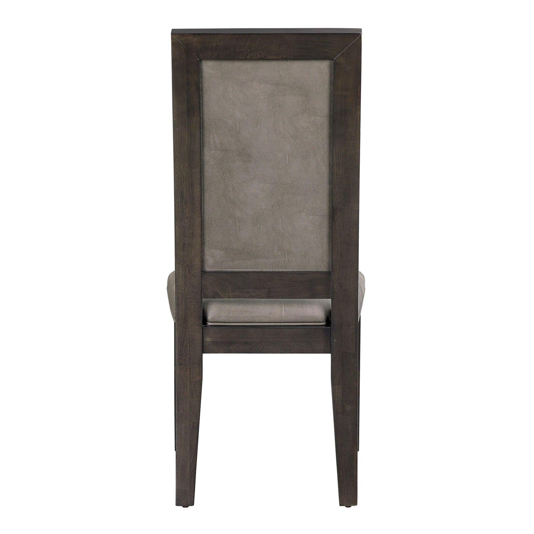 Jeffries dark brown modern solid wood and veneers dining sideboard corner stitching detail