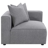 Close-up of fabric texture on Jennifer sectional