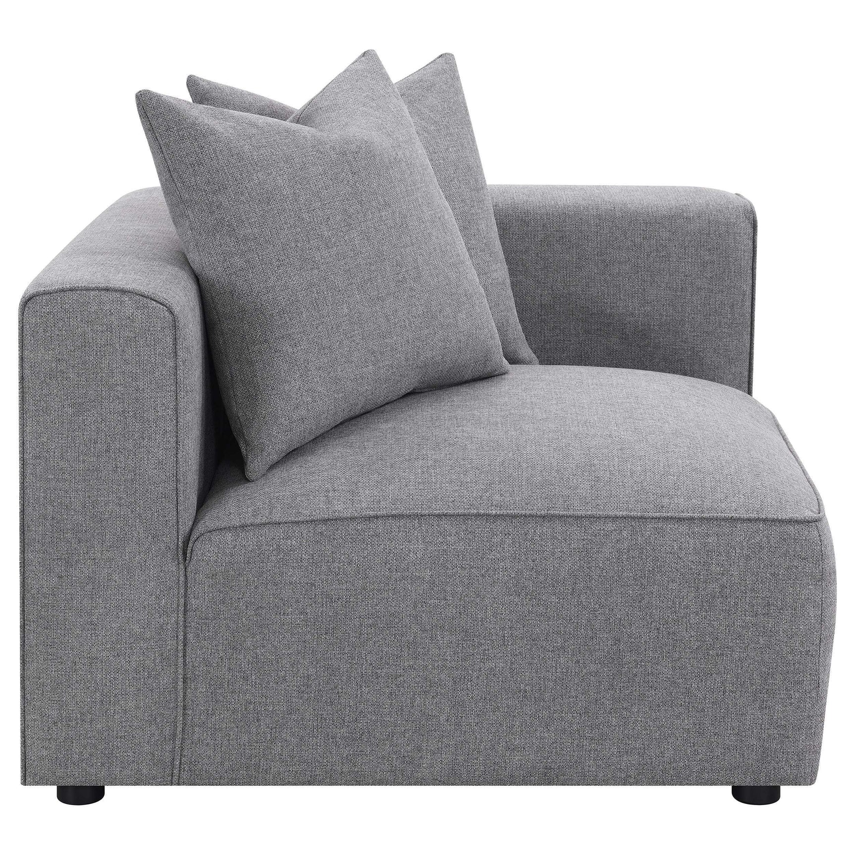 Close-up of fabric texture on Jennifer sectional