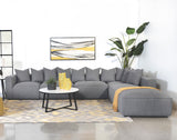 Side view of Jennifer 6-Piece Upholstered Modular Sectional