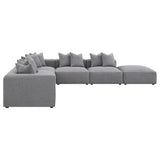 Side angle of Jennifer 6-Piece Upholstered Modular Sectional