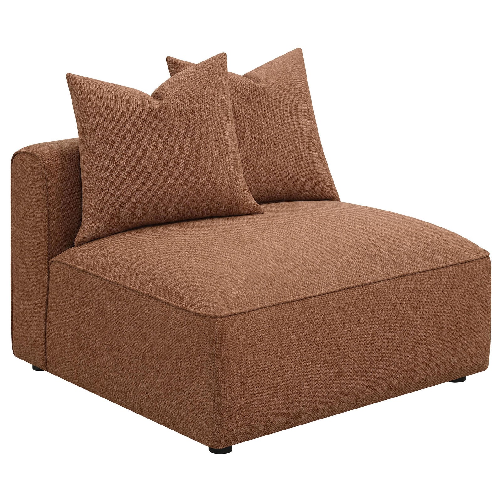 Jennifer Jennifer Upholstered Armless Chair Terracotta 551591 - Ella Furniture
