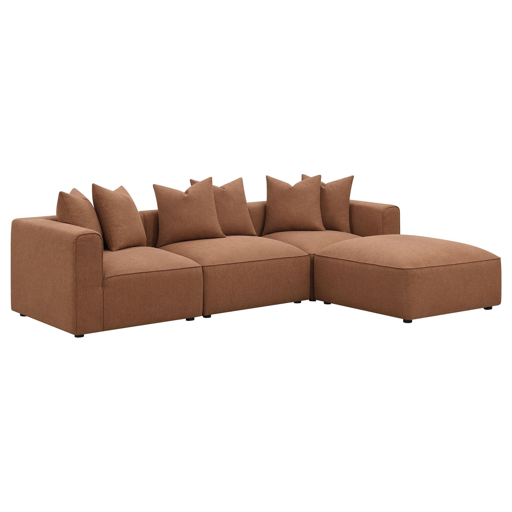 Jennifer Accent Chair terracotta full side profile