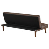 Jenson Upholstered Sofa Bed angle highlighting seat cushions