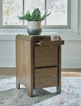 Jensworth Brown Accent Table drawer interior