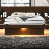 Jessica Cappuccino Platform Bedroom Set - Ella Furniture