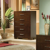 Jessica Cappuccino Platform Bedroom Set - Ella Furniture