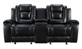 Top view of recliner footrest extended