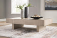 Jorlaina Light Grayish Brown Coffee Table from Decor Furniture