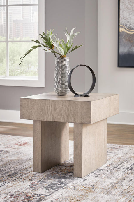 Jorlaina Light Grayish Brown End Table from Decor Furniture