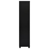 Jupiter 3-Shelf Media Tower Bookcase With Storage Cabinet Black 707756 - Ella Furniture