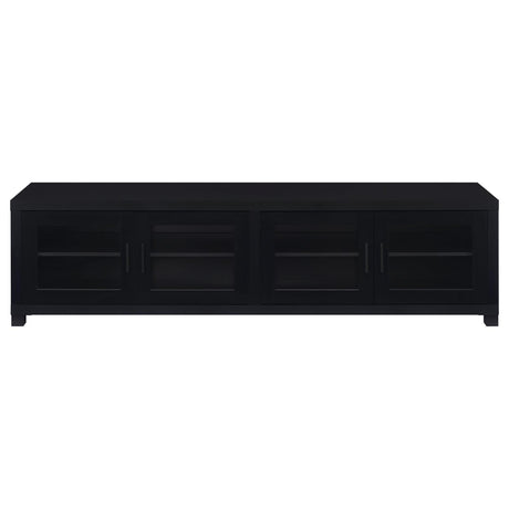 Jupiter media console close-up of pull handles