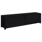 Jupiter media console showing glass door panels