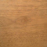 Close-up of wood grain finish on Kane light walnut bar stool