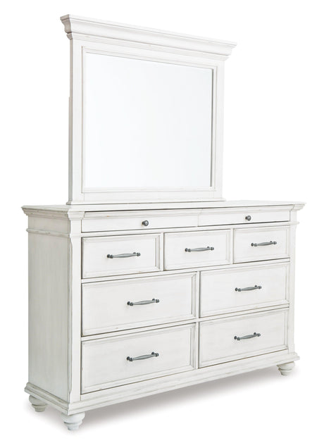 Kanwyn Whitewash Panel Storage Bedroom Set bed main angle