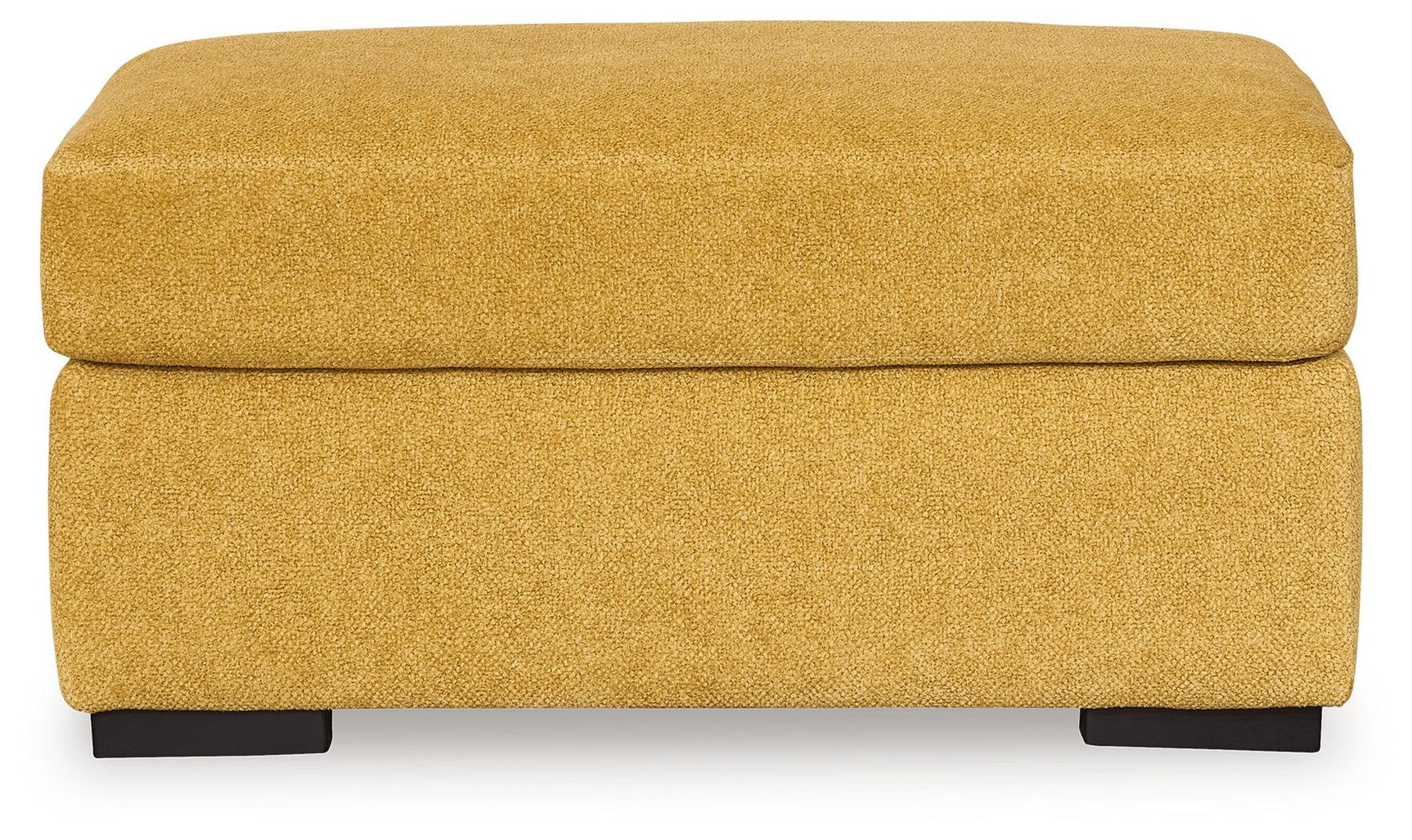 Keerwick Sunflower Chenille Ottoman close-up of chenille fabric