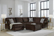 Kimlee Chocolate Velvet 3-Piece Sectional with Chaise from Decor Furniture