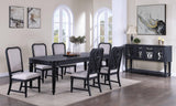 Kingsbury Dark Gray Solid Wood buffet top surface