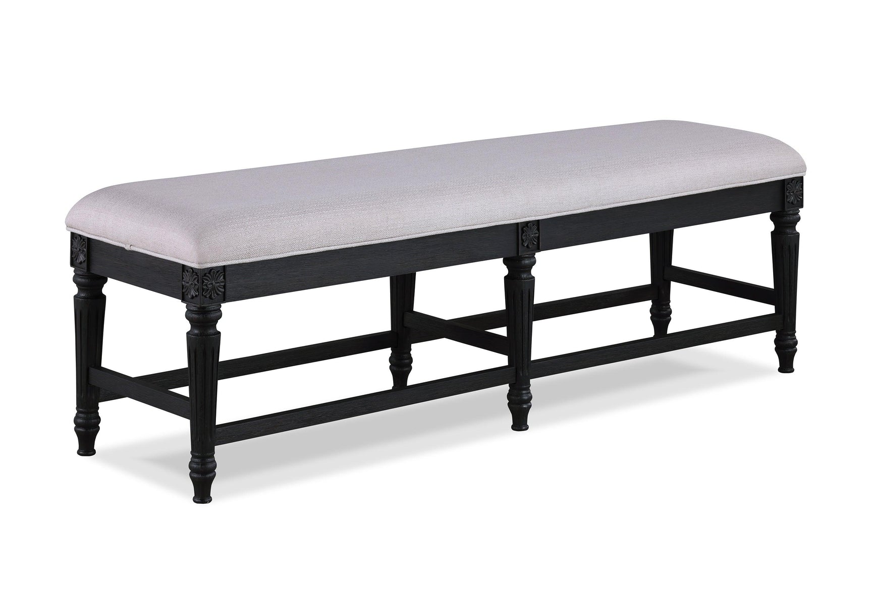 Kingsbury Dark Gray Dining Sideboard hardware detail