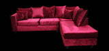 Kora Fuchsia Fabric 2-Piece Sectional Sofa with Chaise view 5