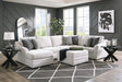 Koralynn Stone 3-Piece Sectional with Ottoman - image 1
