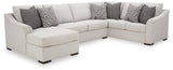 Koralynn Stone 3-Piece Sectional with Ottoman - image 3