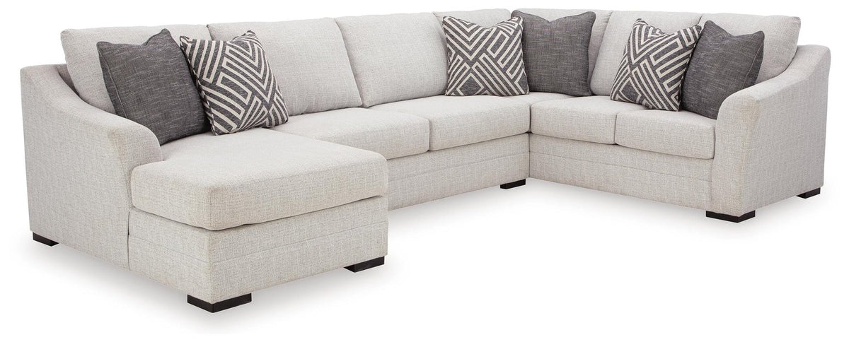 Koralynn Stone 3-Piece Sectional with Ottoman - image 3