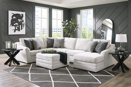 Koralynn Stone 3-Piece Sectional with Ottoman - image 1
